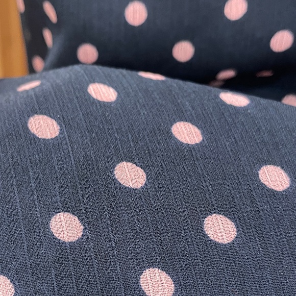 Coldwater Creek Black and White Polka Dot Midi Dress - Picture 4 of 4